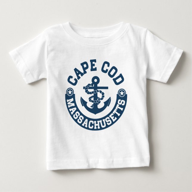 T-shirt Pour Bébé Cape Cod le Massachusetts (Devant)