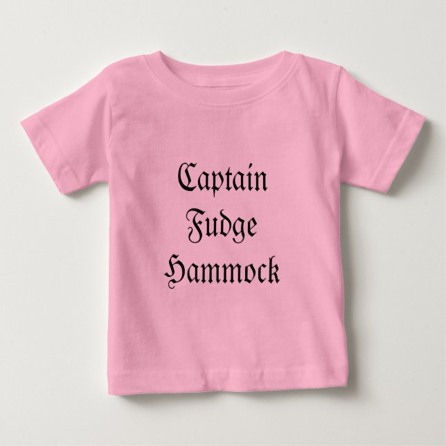 T-shirt Pour Bébé Capitaine Fudge Hammock (Devant)
