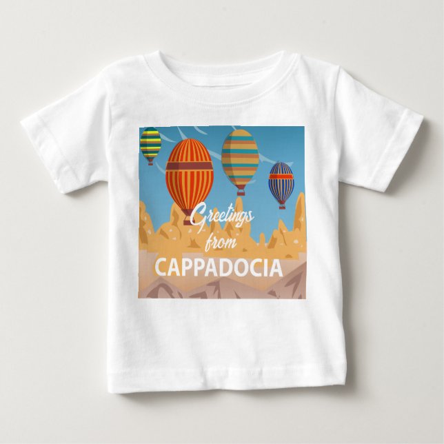 T-shirt Pour Bébé Cappadocia Turquie Travel Chemise de vacances (Devant)