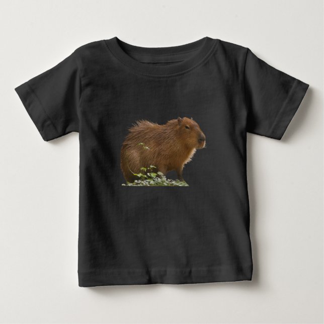 T-shirt Pour Bébé Capybara (Devant)