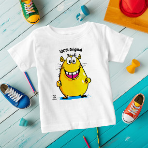 T-shirt Pour Bébé Capybara de dessin animé coloré amusant – Étiquett