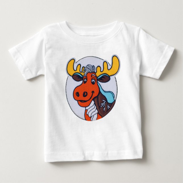 T-shirt Pour Bébé Caractère animal amusant Tee (Devant)