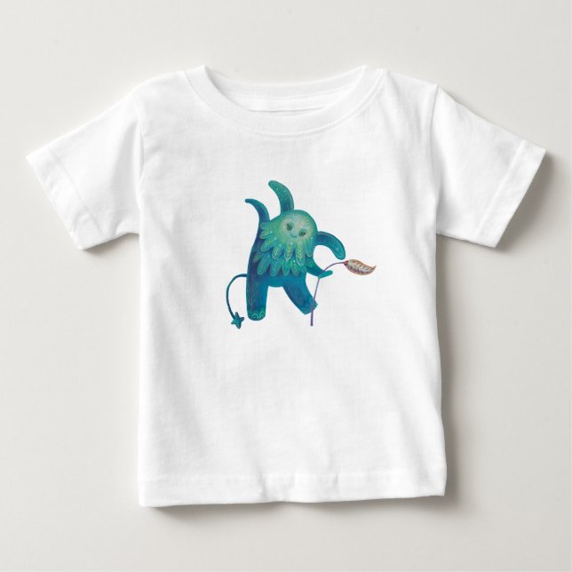 T-shirt Pour Bébé caractère de ressort mignon (Devant)
