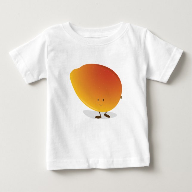 T-shirt Pour Bébé Caractère de sourire de mangue (Devant)