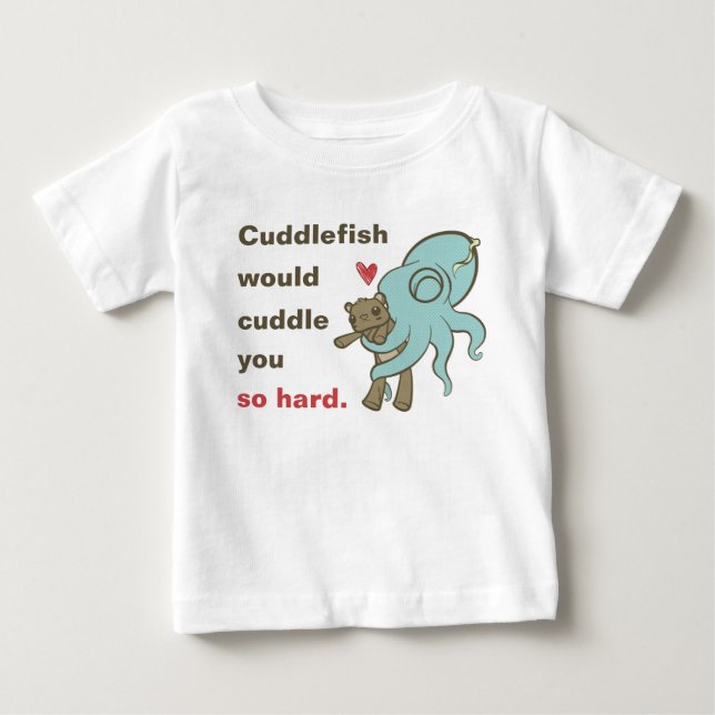 T-shirt Pour Bébé Caressez-vous tellement dur (Devant)