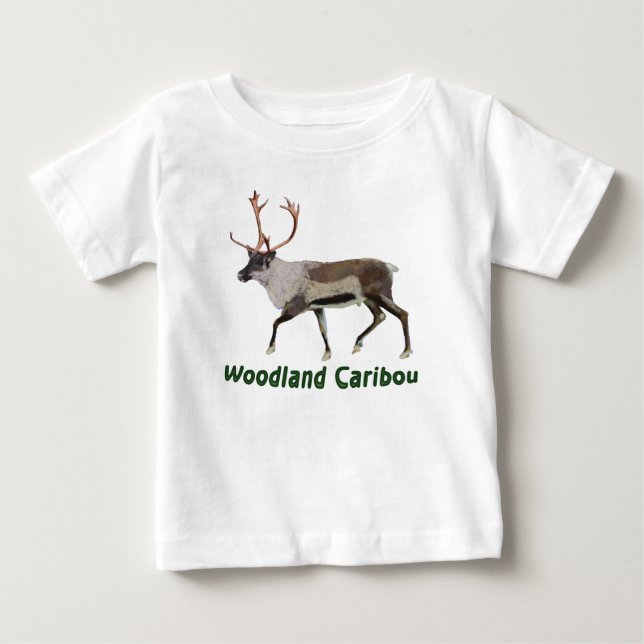 T-shirt Pour Bébé Caribou des bois (Devant)