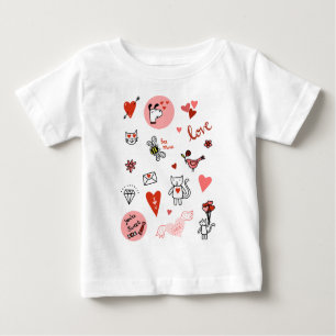 T-shirt Pour Bébé Caricature adorable pour chats