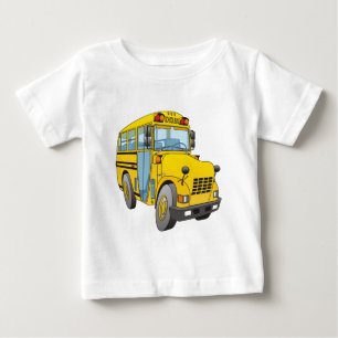T-shirt Pour Bébé Caricature de bus scolaire