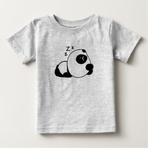 T-shirt Pour Bébé Caricature de Cute Panda Zzz