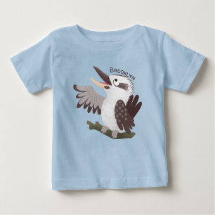 T-shirt Pour Bébé Caricature de kookaburra drôle et drôle