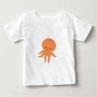 Caricature de la pieuvre mignonne