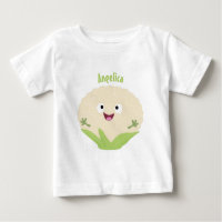 Caricature de légume de chou-fleur joyeux