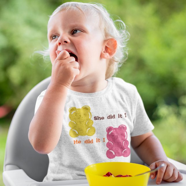 T-shirt Pour Bébé Caricature de l'ours en peluche (baby boys & baby girls newborn cartoon cotton tshirt.)