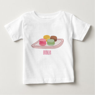 T-shirt Pour Bébé Caricature de Macaron