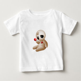 T-shirt Pour Bébé Caricature de poupée vaudou en amour