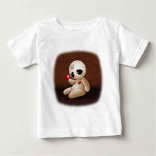 T-shirt Pour Bébé Caricature de poupée vaudou en amour