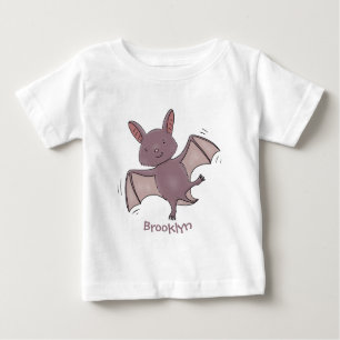 T-shirt Pour Bébé Caricature de vol de chauve-souris