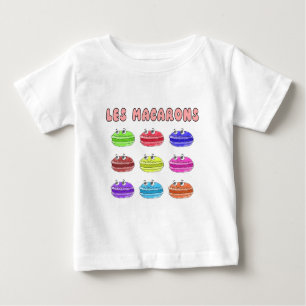 T-shirt Pour Bébé Caricature des Macarons