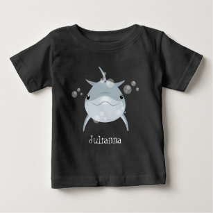 T-shirt Pour Bébé Caricature joli dauphin kawaii kawaii