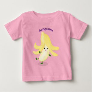 T-shirt Pour Bébé Caricature sur la banane de Cute kawaii