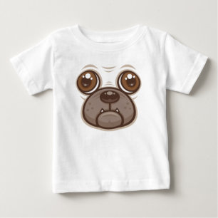 T-shirt Pour Bébé Carlin de caricature Mug Chien Chien Chien Chien F