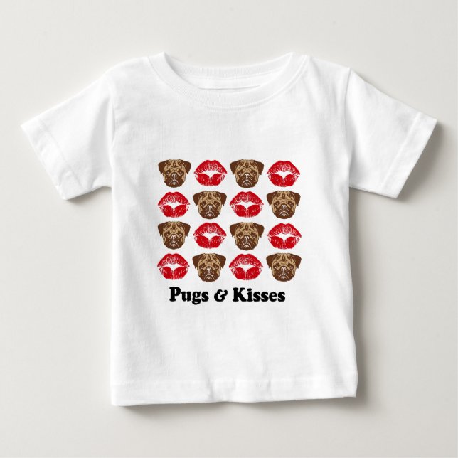 T-shirt Pour Bébé Carlin drôle (Devant)