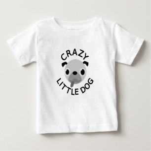 T-shirt Pour Bébé Carlin fou petit chien