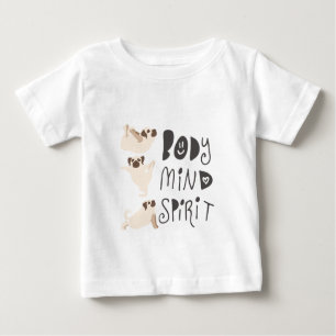 T-shirt Pour Bébé Carlins de yoga