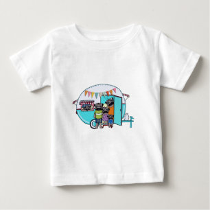 T-shirt Pour Bébé Carlins vintages de remorque