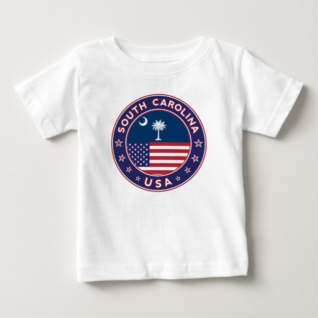 T-shirt Pour Bébé Caroline du Sud (Devant)