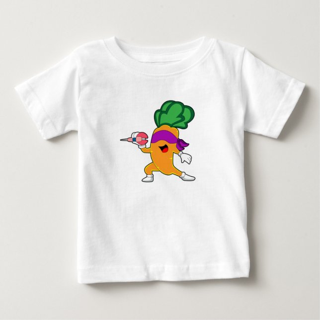 T-shirt Pour Bébé Carottes fléchettes (Devant)