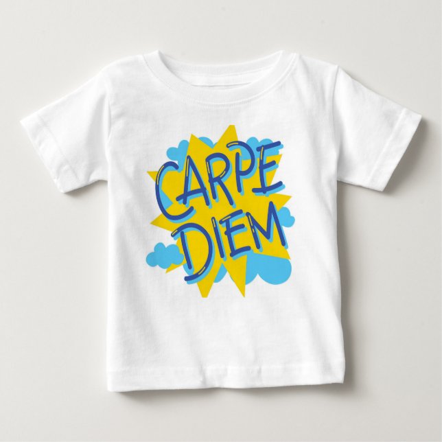 T-shirt Pour Bébé Carpe Diem : Little Adventurer Edition (Devant)