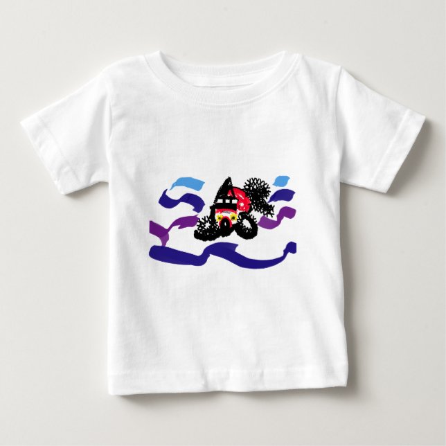 T-shirt Pour Bébé Carpe koï de joie  (Devant)