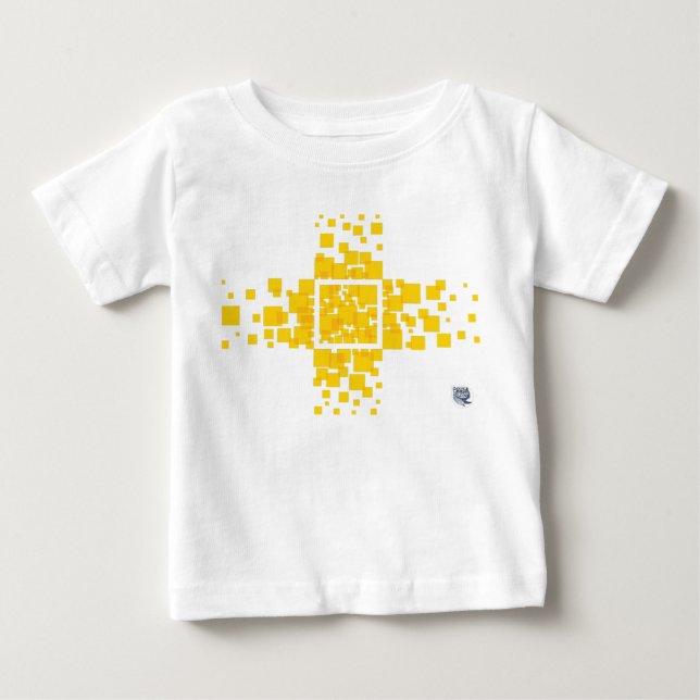 T-shirt Pour Bébé Carrée (Devant)