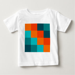 T-shirt Pour Bébé Carrés couleur