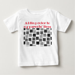 T-shirt Pour Bébé Carrés et grands titres