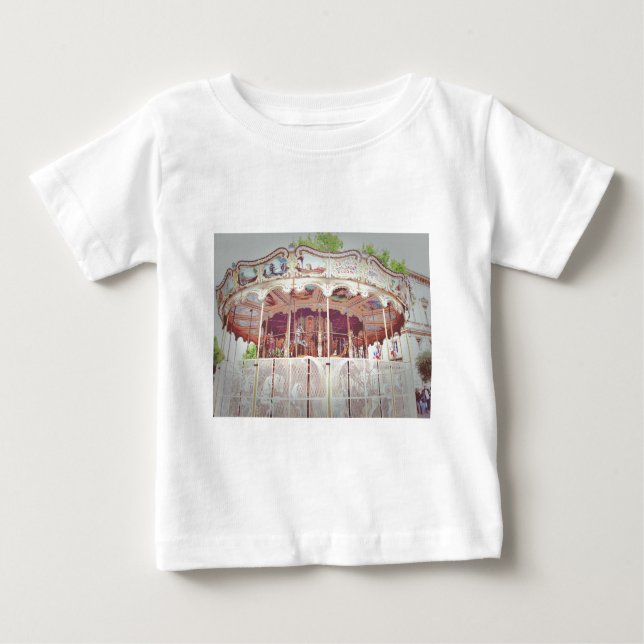 T-shirt Pour Bébé Carrousel français (Devant)