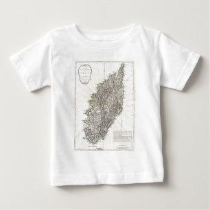 T-shirt Pour Bébé Carte ancienne de Corse (1794)