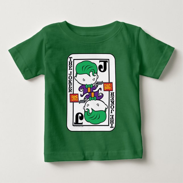 T-shirt Pour Bébé Carte de jeu Chibi Joker (Devant)