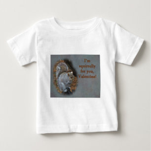 T-shirt Pour Bébé Carte de la Saint-Valentin écureuil