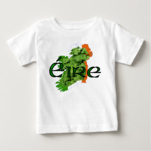 T-shirt Pour Bébé Carte d'Irlande v2 par Kenneth Yoncich