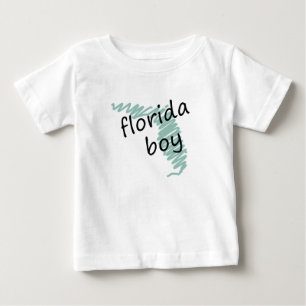T-shirt Pour Bébé Carte Floride garçon sur enfant Floride dessin