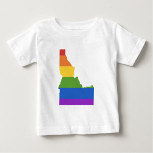 T-shirt Pour Bébé Carte gay des États-Unis  État de l'Idaho