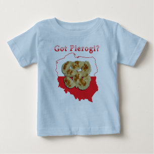 T-shirt Pour Bébé Carte polonaise Pierogi