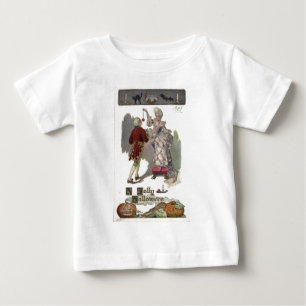 T-shirt Pour Bébé Cartes de voeux pour l'Halloween Vintage Affiches