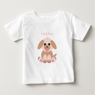 T-shirt Pour Bébé Cartographie sur marionnette personnalisée Pastel 