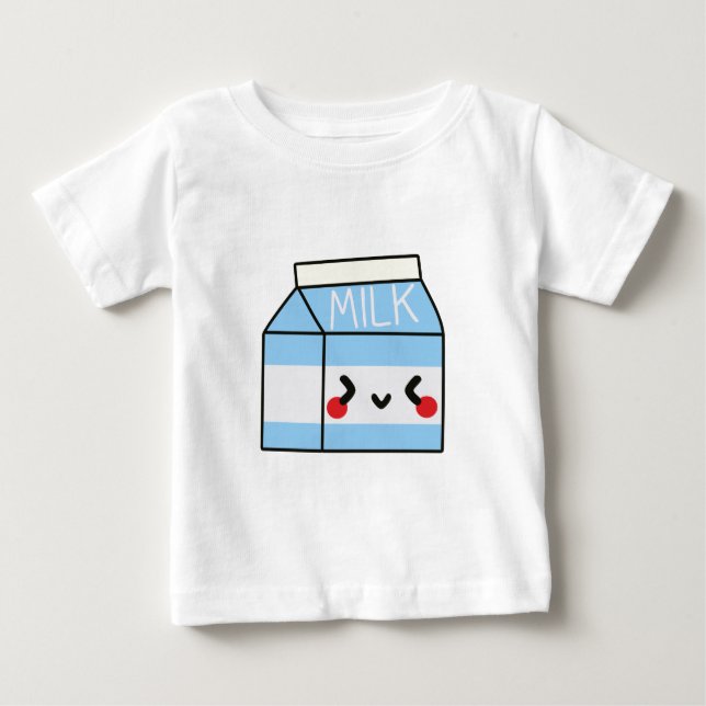 T-shirt Pour Bébé Carton de LAIT (Devant)