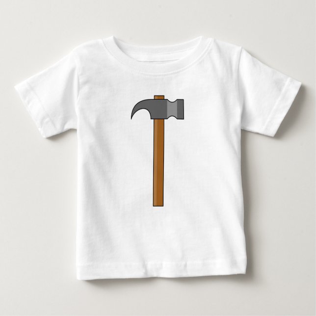 T-shirt Pour Bébé Carton en marteau (Devant)