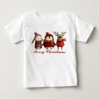 Cartoon mignon Père Noël Animaux Joyeux Noël