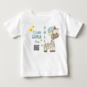 T-shirt Pour Bébé Cartoon personnalisé Baby Boy Giraffe
